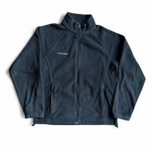 Black Columbia Sportswear Zip Up Fleece Jacket